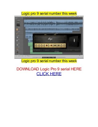 free logic pro 9 serial number mac
